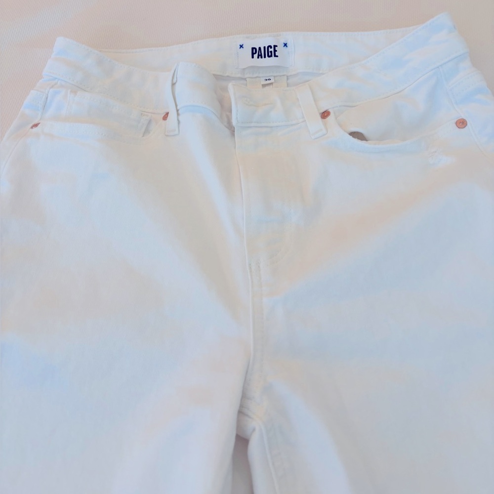 PAIGE white denim jeans